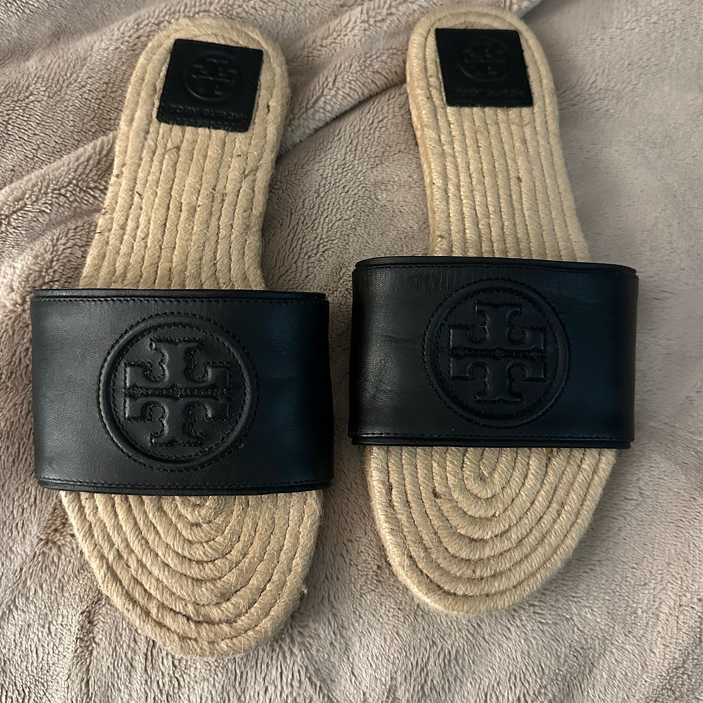 Tory Burch Benton Leather Espadrille sandals